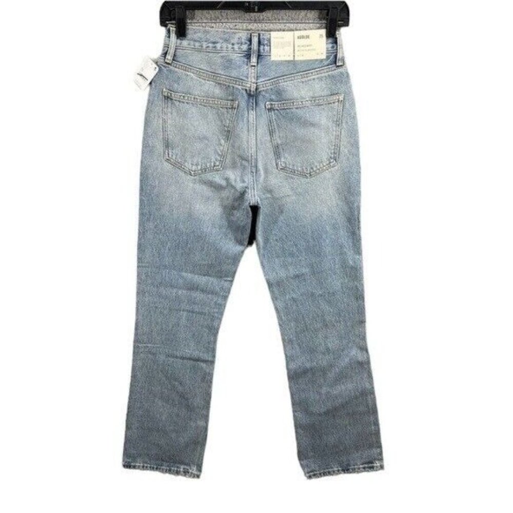 Agolde Mid Rise Relaxed Boot Straight Leg Jeans in Wireless Size 25 - Picture 3 of 12